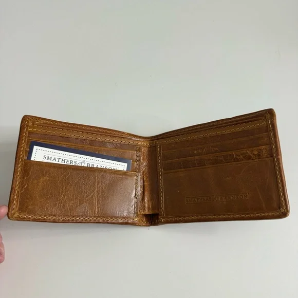 NEW SMATHERS & BRANSON Ole Miss (Dark Navy) Needlepoint Bi-Fold Wallet - Picture 6 of 6